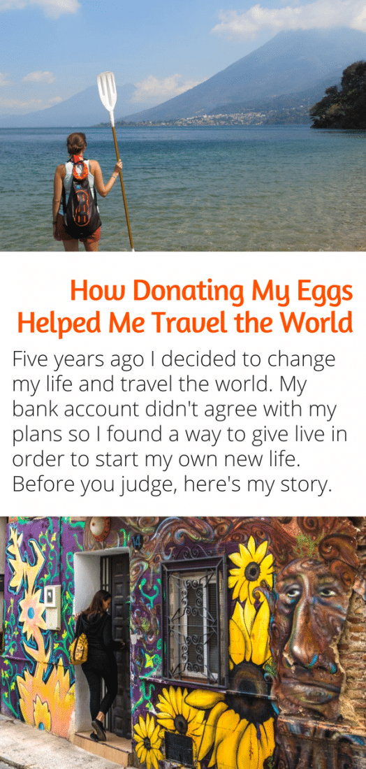 Five years ago I decided to travel the world, but my bank account needed a boost. So I was looking for was to make money. Before you judge here's my story about the entire egg donation process and how it changed my life. #eggdonation #travel #ivf