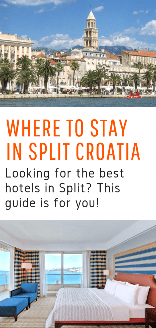 Want to know where to stay in Split Croatia? Looking for the best hotels in Split for any budget? This guide is for you! Bonus: Best hostels in Split included! #hotels #split #croatia #europe #travel