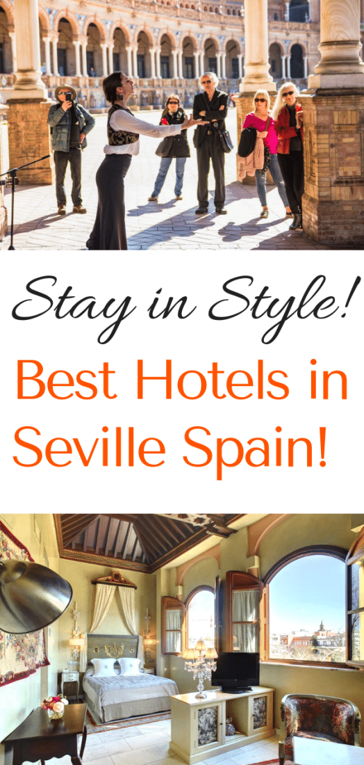 Don’t risk it! Stay in one of the best hotels in Seville Spain and make sure your trip isn’t ruined by a bad experience. Don’t worry, there’s something for every budget! #seville #spain #hotels #besthotels #europe #europeantravel